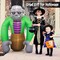 8Ft Tall Halloween Inflatable Frankenstein Inflatable Yard Decoration with Build-in LEDs (green)